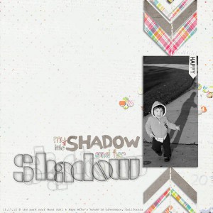 January challenge #7 - my little shadow and her shadow
