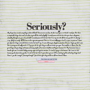 Seriously? Pg. 1