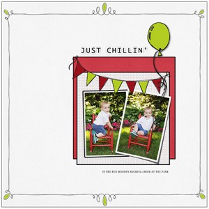 Just Chillin' - Birthday Scrapping Challenge
