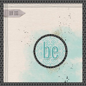 January One Word Challenge - BE