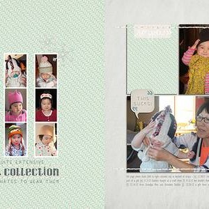 January challenge #14 - doodles (2 page layout)