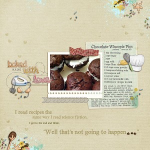 January Challenge 24 - Pimp My Page {Whoopie Pies}