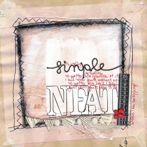 I don't do neat! - Day 28 art journal challenge