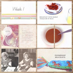 Project Life - Week 1 (left)