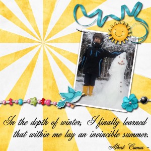 In the depth of winter ...