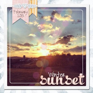 Winter Sunset