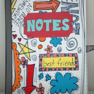 Doodled Composition Note Book