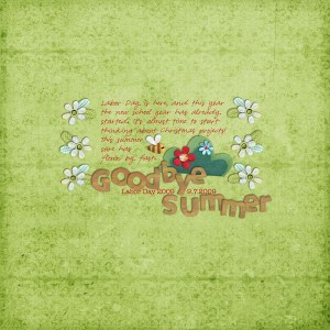 Labor Day 2009: Goodbye Summer