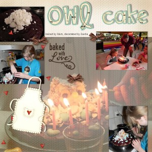 Owl cake