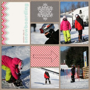 another day of snowboarding - left