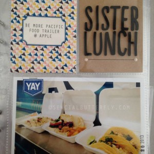 Sister Lunch - Project Life 2013