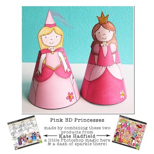 {3D} Pink Princesses