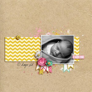 10 days old (scraplift challenge)