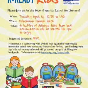 K-Ready Kids Lunch for Literacy Flyer
