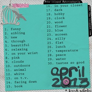 April's Photo-a-Day