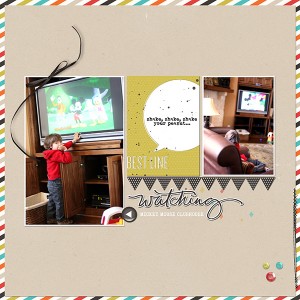 watching tv