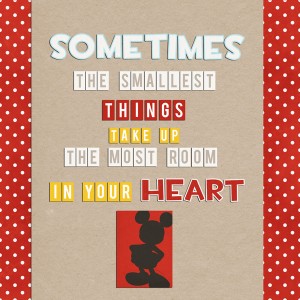 The smallest things