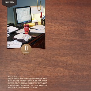 on my desk