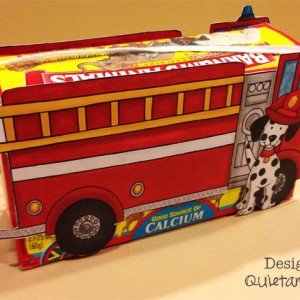 Fire Truck Animal Cracker Box
