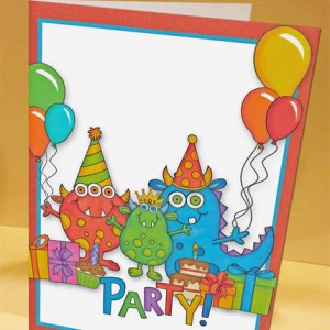 Party Monster Bday Card
