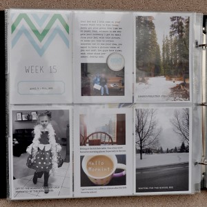 Project Life Week 15 - Close up left side