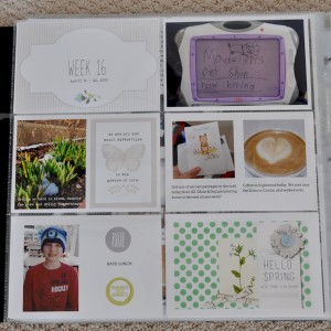 Project Life Week 16 - Close up Left Hand Side
