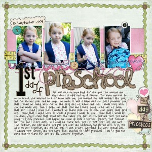1st day of preschool