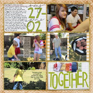 2012 Project Life Week 22 (left side)