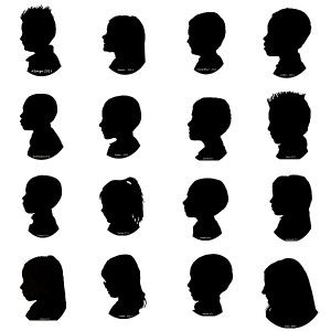 Silhouettes of Sunday School