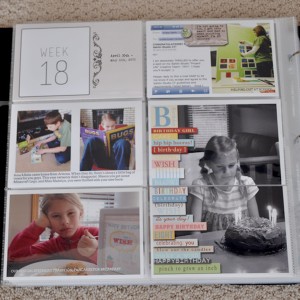 Project Life - Week 18 - Right Side Close up