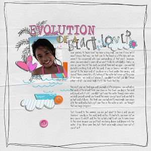 evolution of a beach lover