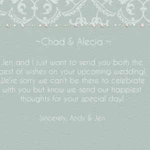 Wedding Bliss Card - Inside