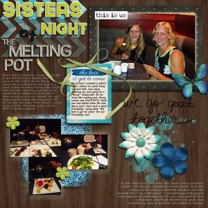 Sisters night at the melting pot