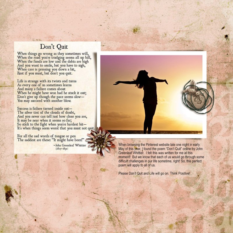05-2023 May Journal Challenge - Don't Quit