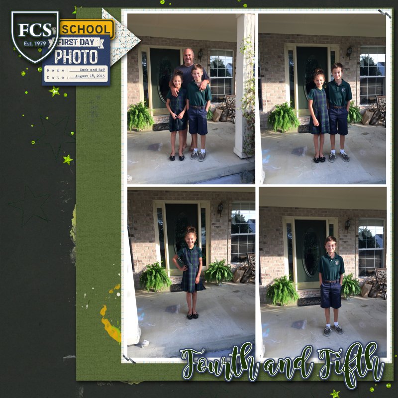 08.18.2015 Z's First Day Of School