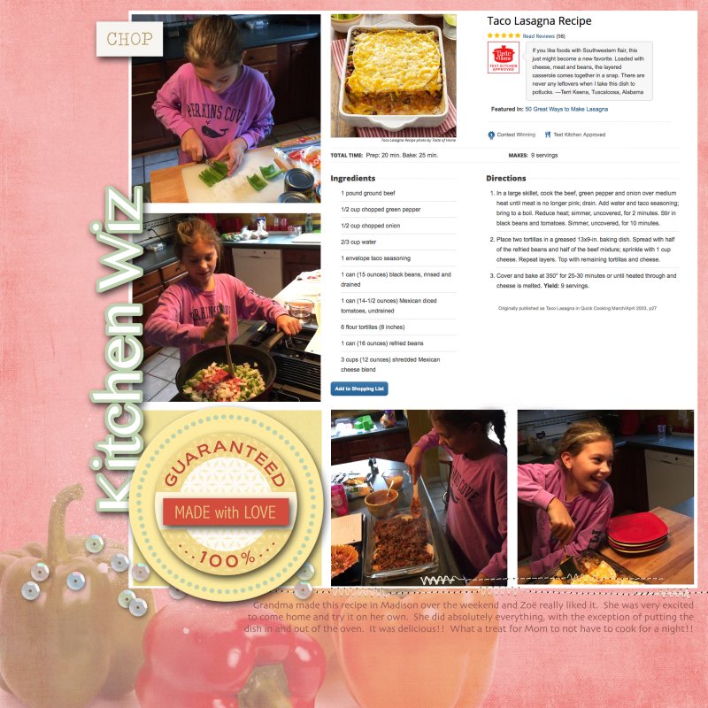 10.21.2016 Zoe Cooking Dinner