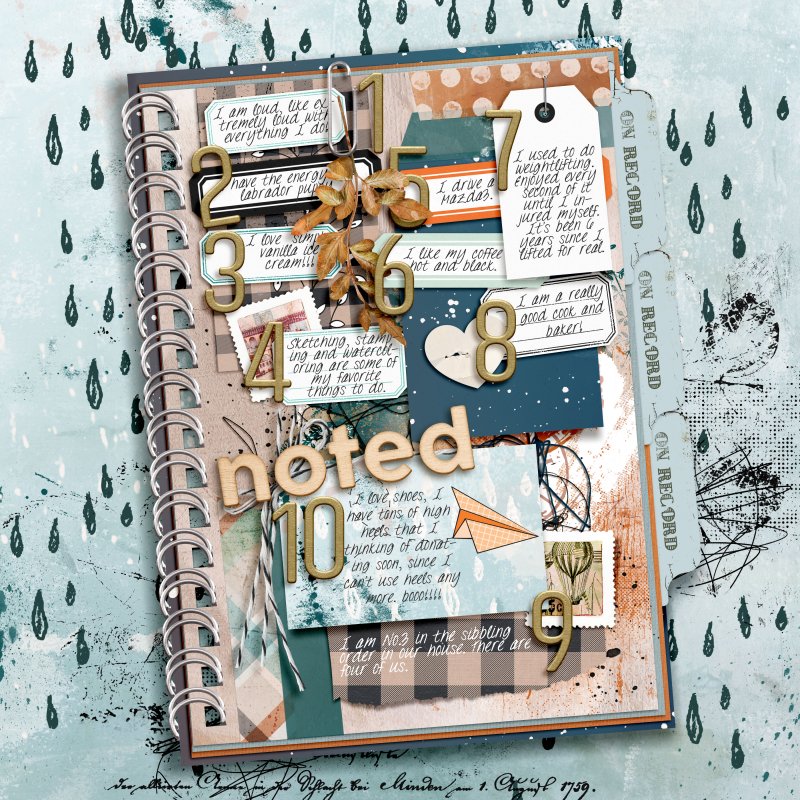 10 Things About Me NOTED - MOC DAY #27