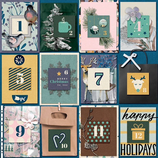 12 Days of Christmas Pocket Style