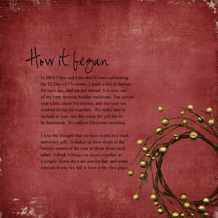 12 Days of Christmas - Title Page