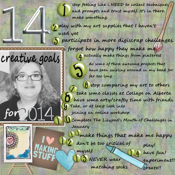 14 creative goals for 2014 - MOC challenge #14