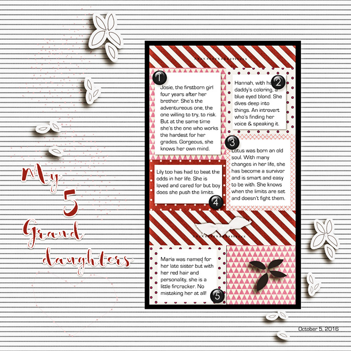 1610-Journaling My 5 Granddaughters