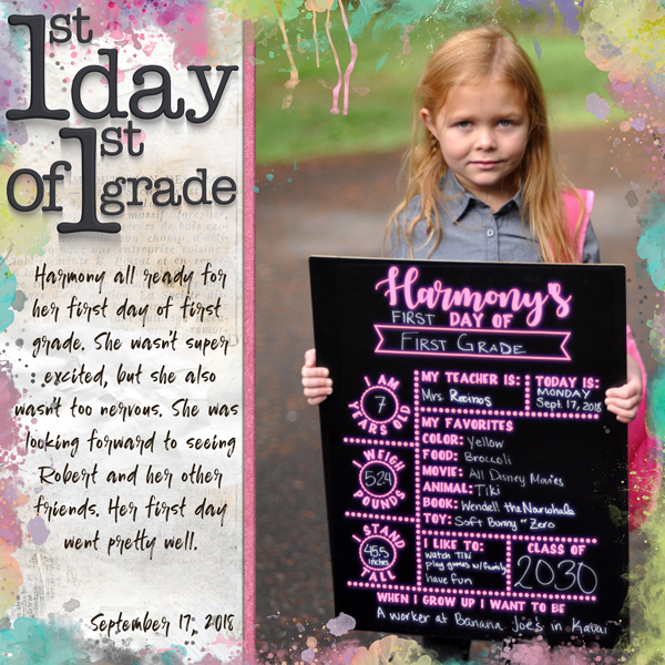 1st day of 1st grade