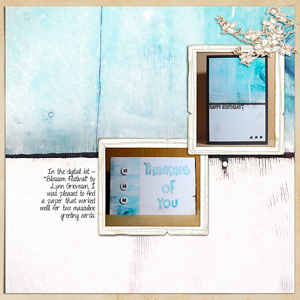 2 Masculine cards using Blossom Festival