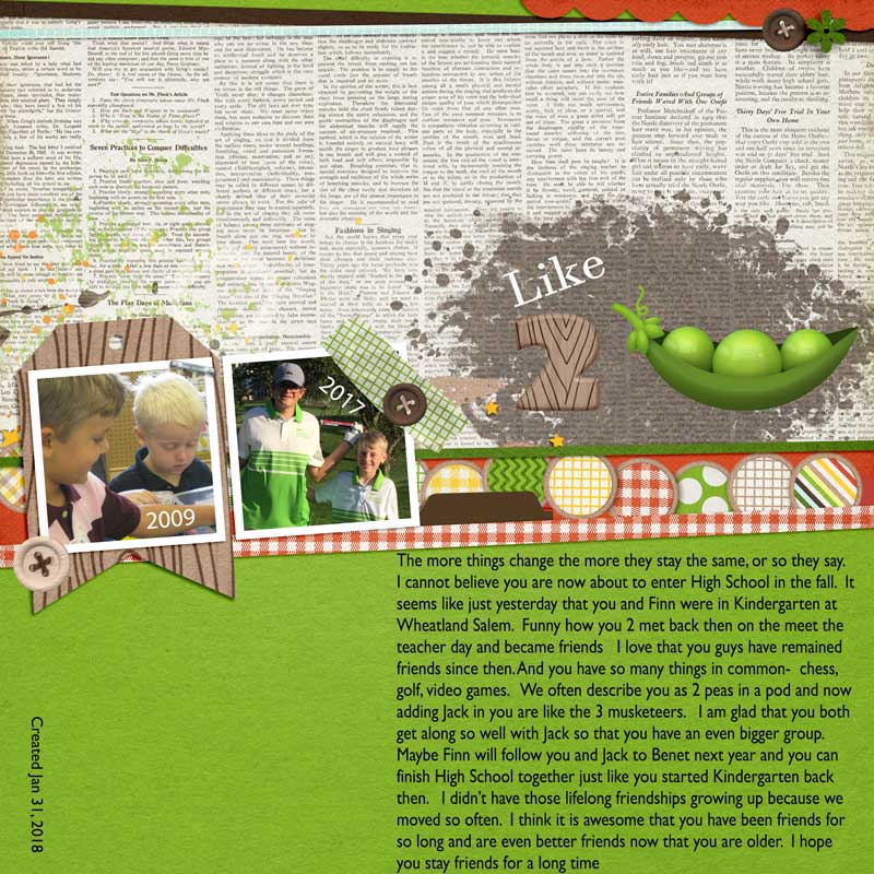 2 peas in a pod (MOC6 Jan 31)