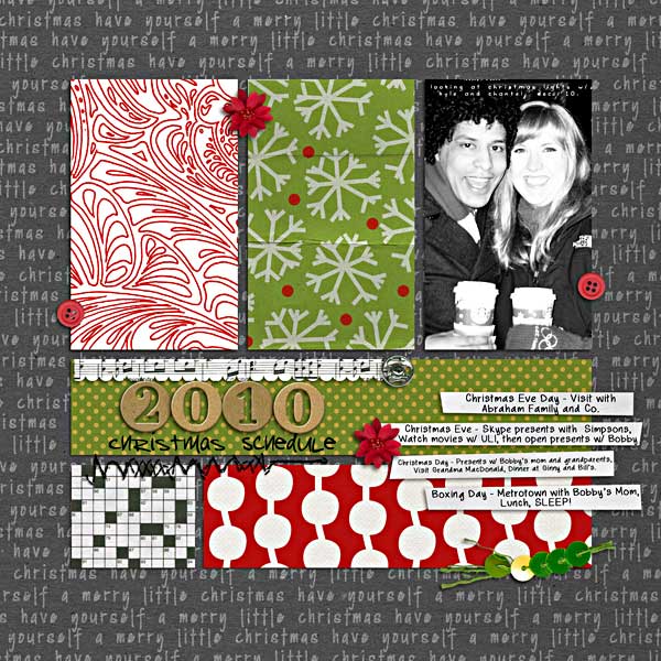 2010 Christmas Schedule