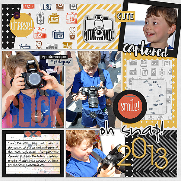 2013 Oh Snap Connor Plays Photographer