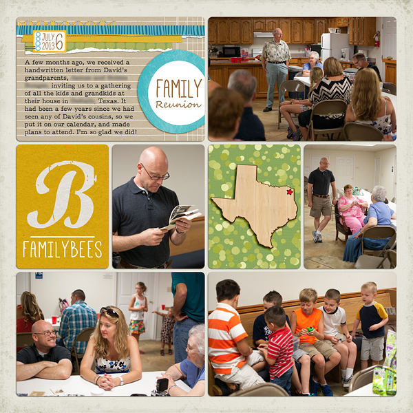 2013 Project Life | Texas Family Reunion (left)