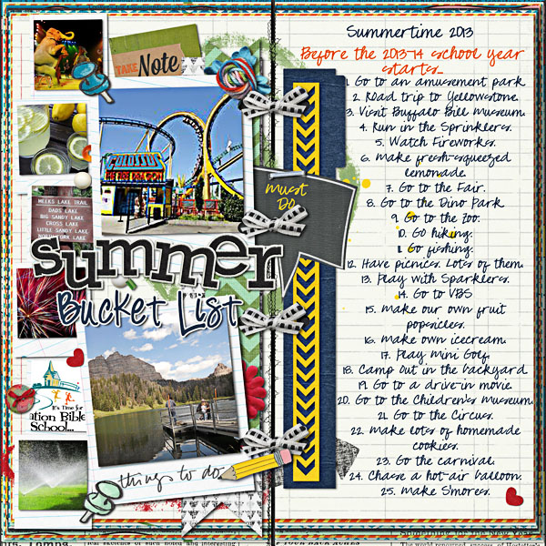 2013 Summer Bucketlist