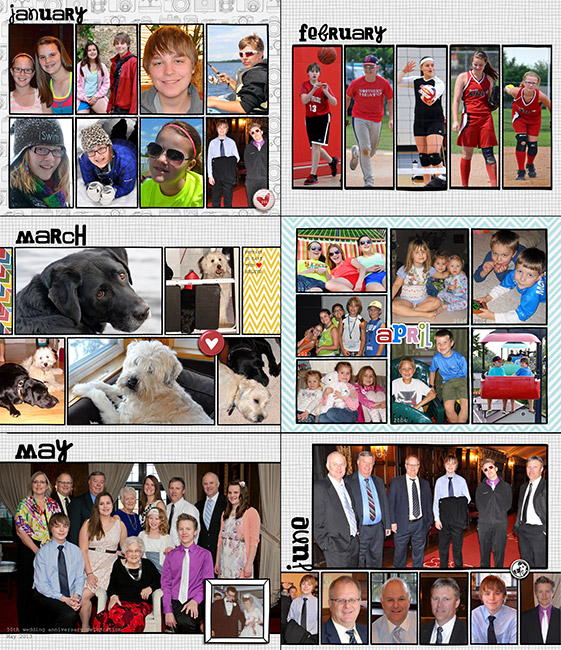 2014 8-1/2x11 Calendars (January-June)