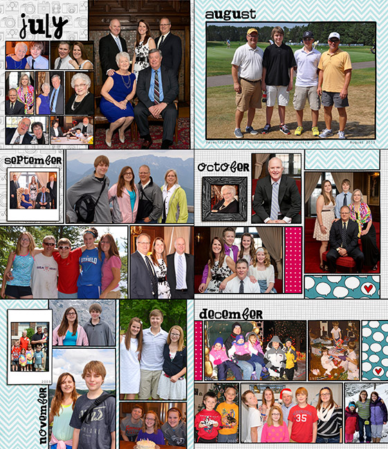2014 8-1/2x11 Calendars (July-December)